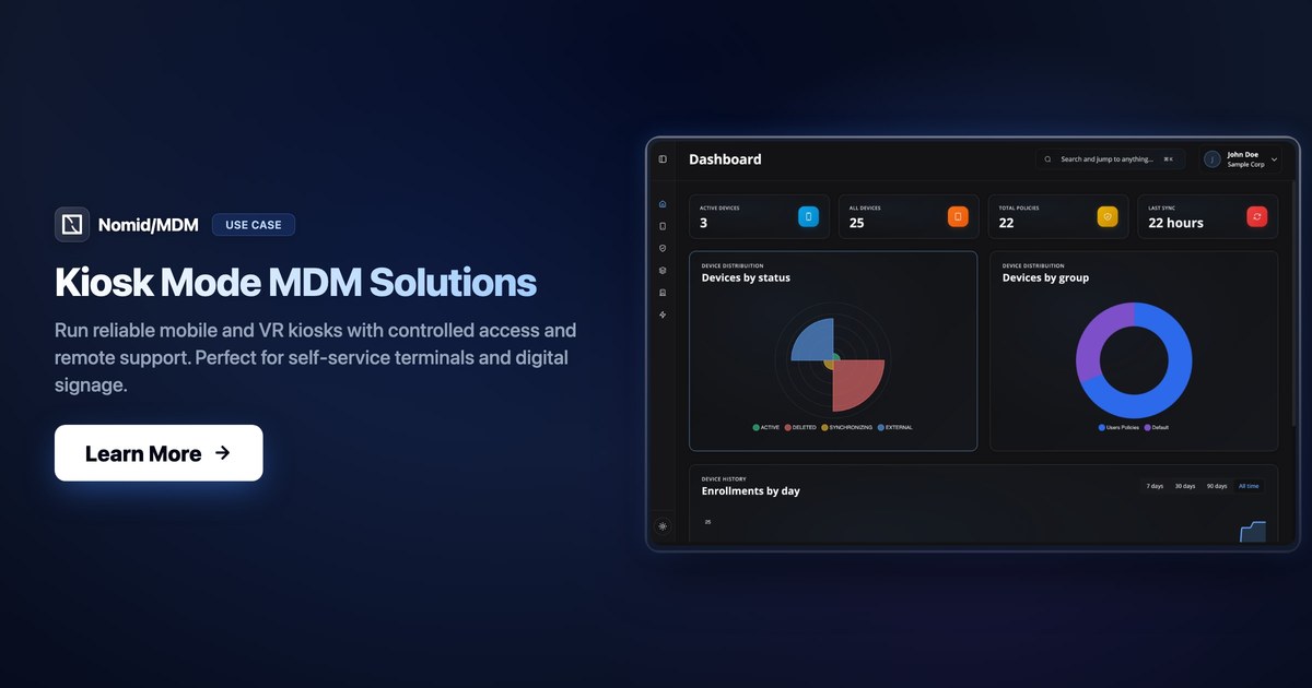 Kiosk Mode MDM Solutions | Nomid MDM